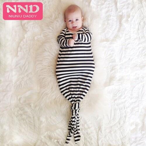 Niuniudaddy baby Sleeping Bag 100% cotton infant Clothes Newborn sleeping bags Long-sleeved Romper for 12-24M