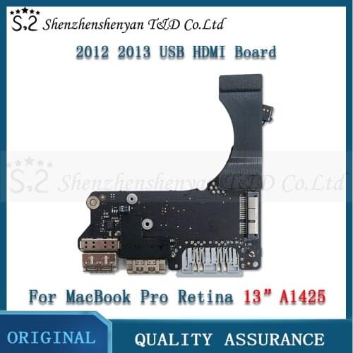 Original A1425 Board USB HDMI SD I / O Read Card Board for MacBook Pro A1425 13.3 "Retina 820-3199-A 661-7012 2012 2013 Year
