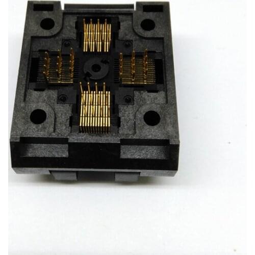 QFP48 TQFP48 LQFP48 Clamshell Pitch 0.5mm Programmer Socket FPQ-48-0.5-06 Test Flash Adapter Conversion Block