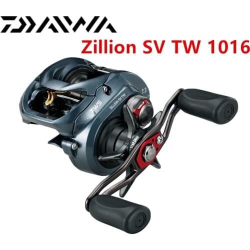 100% Original DAIWA ZILLION SV TW Baitcast Fishing Reel 1016H 1016HL 1016SH 1016SHL Low Profile for carp fishing