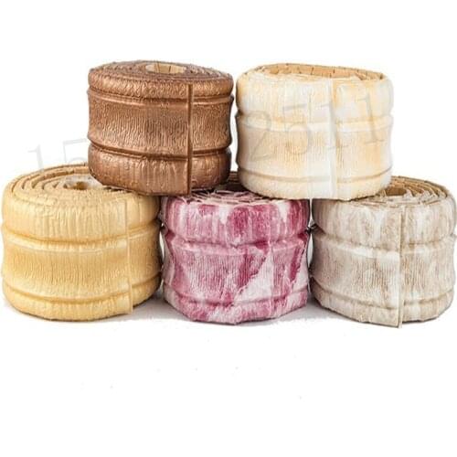 3D Molding Trim Wall Sticker Border Self Adhesive Edge Strip Top Corner Line Waterproof Home Decor Waistline Living Room PE Foam