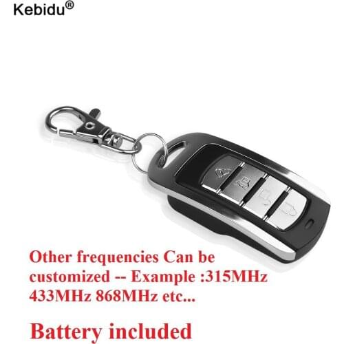 Universal 4 Keys Copy Cloning 433MHz Universal Wireless Remote Control Garage Door Remote Control Duplicator Key Auto Keychain