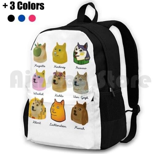 A Brief History Of Doge Artists Outdoor Hiking Backpack Waterproof Camping Travel Doge Dog Funny Meme Internet Joke Artists