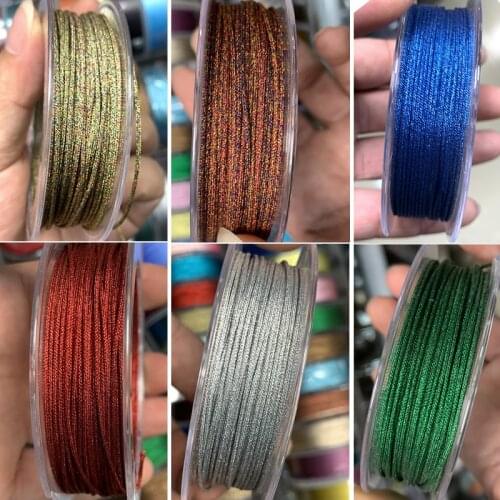 1mm*8M Oar new 53 color jade thread No.72 hand woven Bracelet Beaded string string wenplay line densified matte rope