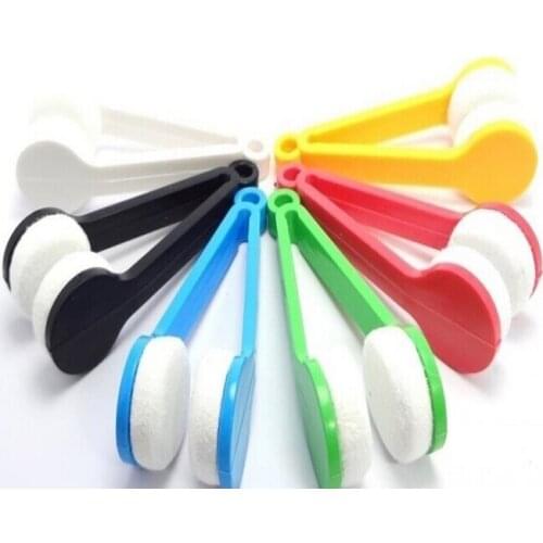 200 pcs New Arrive Mini Sun Glasses Eyeglass Microfiber Brush Cleaner Home Office Easy