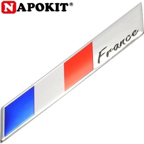 3D Metal France Flag Car Sticker Accessories Sticker for Renault Peugeot Citroen Cruze Chevrolet Ford Focus Audi Golf Benz BMW