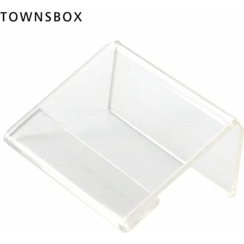 50pcs 4*2cm Clear Table Sign Tag l Type Acrylic Table Sign Price Tag Display Stand Card Promotion Label Frame
