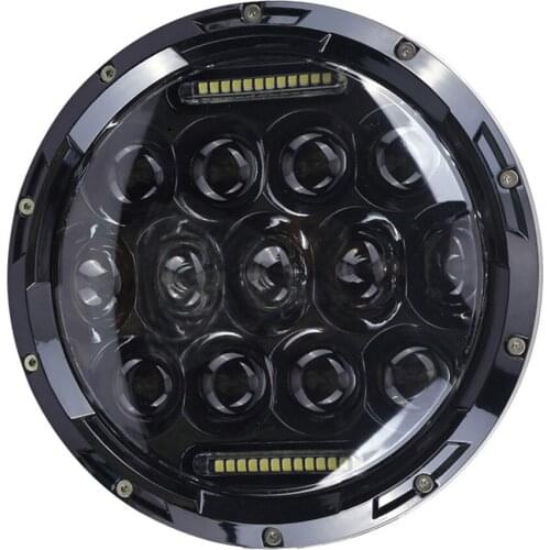 7 inch 75W led headlight H4-H13 Black/Chrome Round Car Led Headlight projector Waterproof headlamp For Jeep Lada