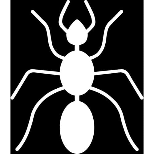 8.2*9.5CM Cartoon Cute Ant Car Sticker And Decals Animal Pattern Car Styling Stickers Black/Silver C9-1743