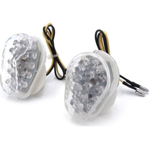 Aftermarket free shipping Motorcycle Parts LED Rear Turn Signal Light For Kawasaki 1998-2006 ZX-6R 2004-2005 ZX-10R Clear