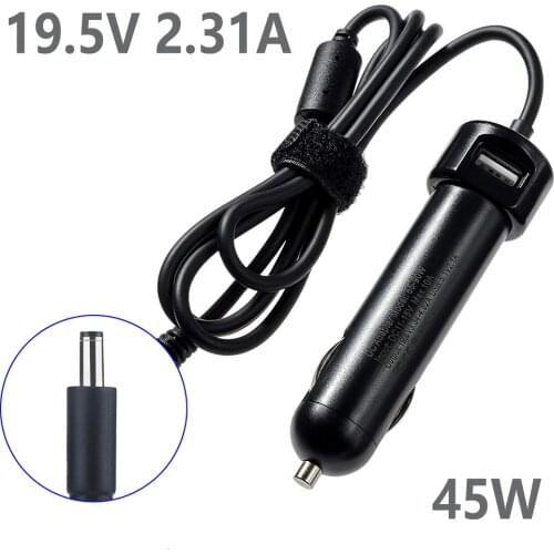45w 19.5v Car Charger Adapter Compatible Dell XPS 12 XPS 13 9360 9350 9343 L322X L321X INSPIRON14 7437