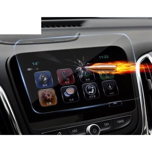 Lsrtw2017 car GPS navigation screen anti-scratch protective toughened film for chevrolet Equinox 2018 2019