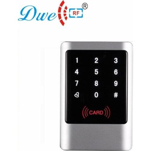 Free shipping 13.56mhz metal rfid door rf password keypad touch rfid standalone access control controller system 1000 users