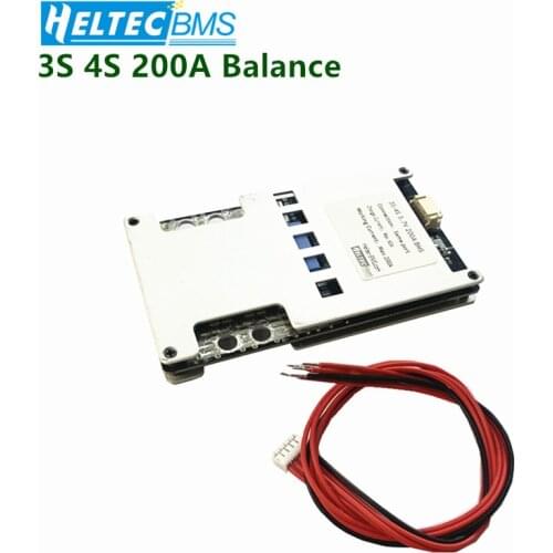 BMS 3S 4S Balance 200A 12.6V/16.8V 18650 Battery Protection Board Li-ion/Lipo Suitable for load battery less than 2000W