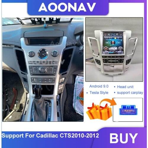 For-Cadillac CTS 2012 DSP Unit GPS Navigation Android Tesla Vertical Screen CTS 2.8 Sedan Multimedia Player Radio Tape Recorder