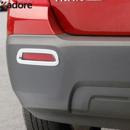 For Chevrolet Chevy Trax Tracker 2014 2015 2016 2017 2018 Chrome Rear Fog Light Lamp Cover Trim Tail Foglight Trims Car Styling