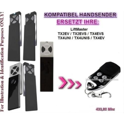 For Liftmaster chamberlain TX4UNIS compatible remote control very