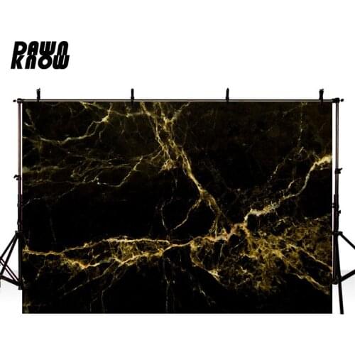 DAWNKNOW Black Texture Marbling Photography Background For Baby Photocall Uniquely Marble Backdrop Children Photo Studio lv1292