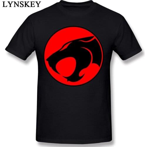 Round Collar Men T Shirt Cotton Fabric Top Tees Fashion Thundercat Printed Short Sleeve Simple Style Black Red Clothing