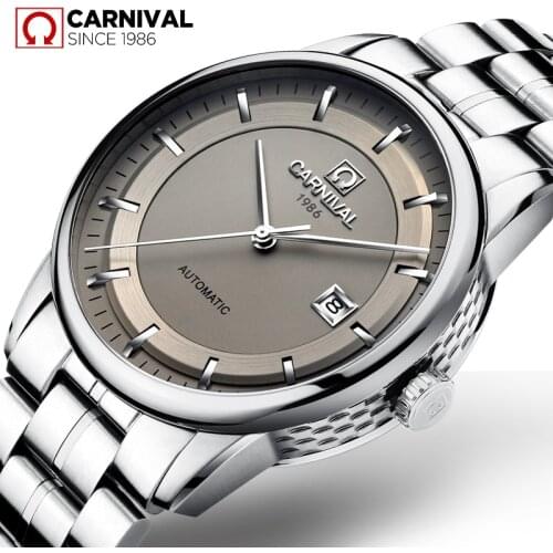 Carnival Mechanical Mens Watches Top Brand Luxury Watch MIYOTA Movement Automatic Watches Sapphire Male Clock Relogio Masculino