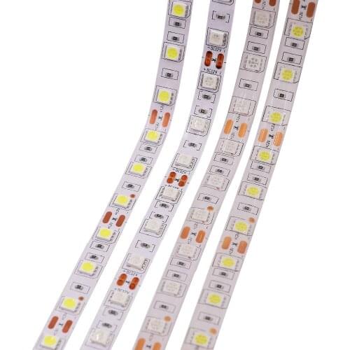 RGB 5050 LED Strip Light 12V 60/120Leds/M Waterproof Led Tape Light Warm White White RGB Flexible Led Light Lamp 5m/lot