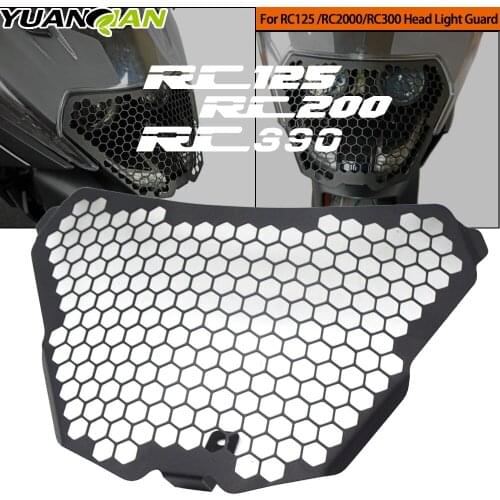 New Head Light Guard For RC125 RC200 RC390 2014-2021 Motorcycle Headlight Grille Guard Cover Protector RC 125 200 390 2015 2016