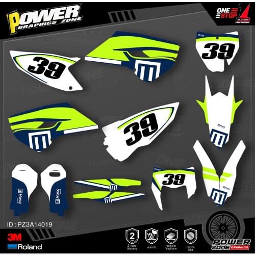 PowerZone Custom Team Graphics Decals 3M Stickers Kit For Husqvarna Sticker Decal 2014-15 TC FC 2015-16 FE TE 125 to 450cc 19