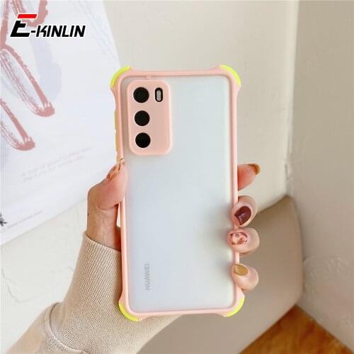 Shockproof Candy Color Phone Case For Huawei Honor View 40 20 30S 30 Lite Pro Plus 9A 9C 9S Anti-Fall Matte Silicone Back Cover