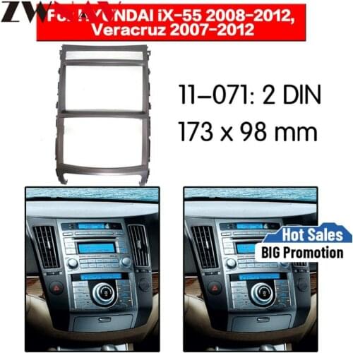 Car DVD Player frame For 2007-2012 Hyundai Veracruz 2DIN Auto AC Black LHD RHD Auto Radio Multimedia NAVI fascia