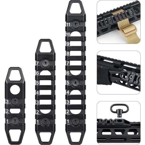 Compatible Mloks/Keymods Picatinny Rail 3-Slot 7-Slot 11-Slot Aluminum Picatinny Rail Section Mloks/Keymods System Accessories