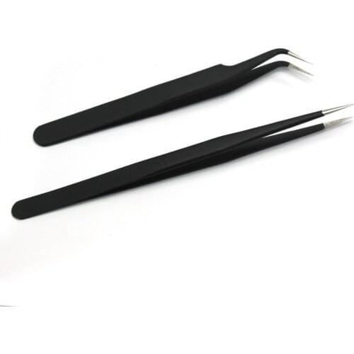 Nail Art Picking Up Tools Straight Curved Nippers Tweezers Picking Clip set