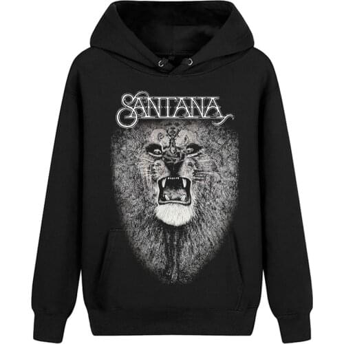 4 designs Latin music Santana pollover Sweatshirt Rock band Nice Soft Warm hoodies punk sudadera fleece Outerwear Lion rocker