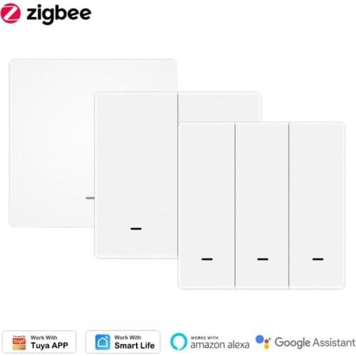 ZigBee 3.0 Wireless Scene Switch For Tuya Smart Life Push Button Control Paste Install Automation Work With Alexa Google Home