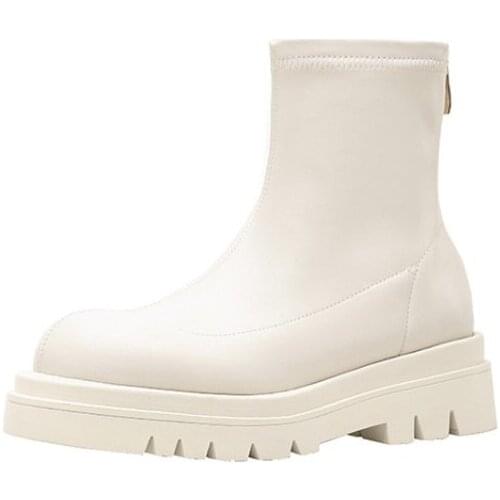 Big Size Simple round toe boots boots women shoes ankle boots for women ladies boots shoes woman winter