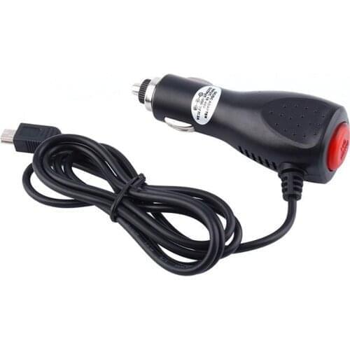 100pcs Mini USB Charger Adapter For Car DVR Camera GPS Navigation Input 8V - 48V Ouput 5V 2A Cable Length 1.2m