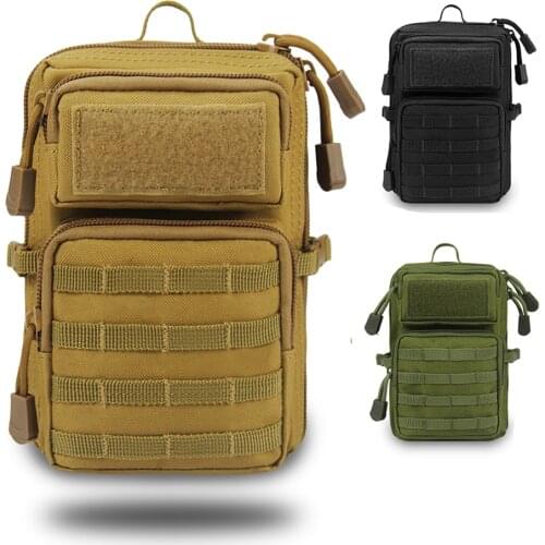 1000D Tactical Molle Pouch Men Military Shoulder Bag Waist Belt Bag Utility EDC Gear Phone Holster Outdoor Hunting Accessory Bag