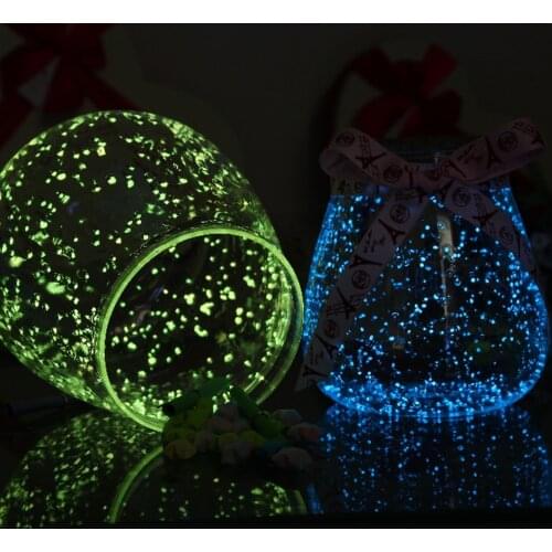 20g Luminous Noctilucent Sand Fish Tank Fluorescent Glow in The Dark Pigment Powder for Party Wishing Bottle DIY Home Decoration