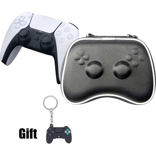 2021 PS5 Game Controller Bag Hard EVA Case with Lanyard Shoockproof Dustproof Cover for Playstation 5 Gamepad Joypad Accessories