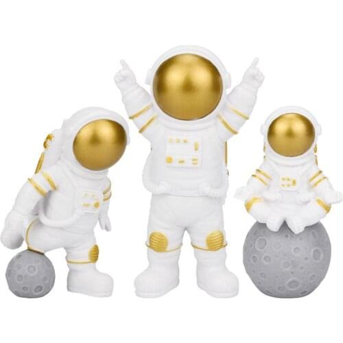 3pcs Figure Astronaut action figure Beeldje Astronaut Mini Diy Model Action Figures Speelgoed Pop Home Decor cute astronaut set
