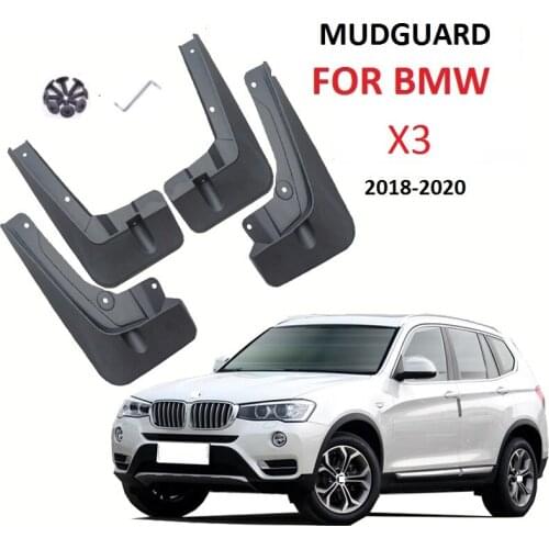 FOR BMW X3 2018-2020 Front Rear Car Fender Mud Guard Flaps Splash Flap Mudguards 2018 2019 2020 Accessories 4PCS