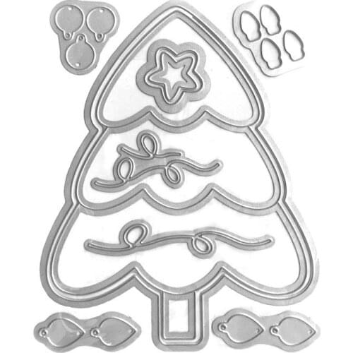 AliliArts Metal Cutting Dies Christmas tree diy Scrapbooking Photo Album Decorative Embossing PaperCard Crafts Die 2020