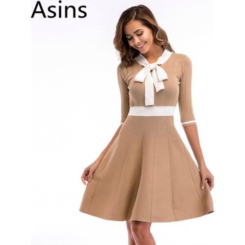 Модные трикотажные платья Asins China At AliExpress