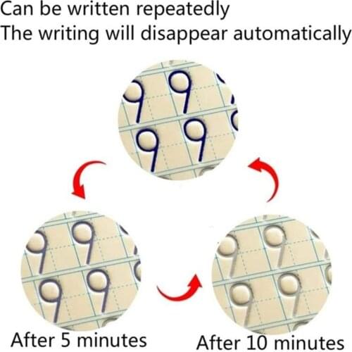 Reusable Basic Painting Copybook Hand Writing Groove Training Notebook Auto Fades Educational Toys For Children Games