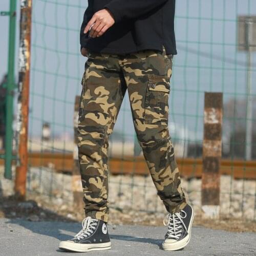 Military Cargo Pants Men Camouflage Tactical Casual Cotton Casual Trousers Mens Clothing Homme ( Belt Not Include )