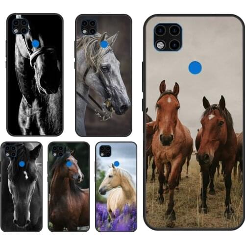 Horse Animal Case For Xiaomi Redmi Note 10 Pro Case For Redmi Note 9 Pro 7 8 8T 9S 9A 9C 9T Back Cover