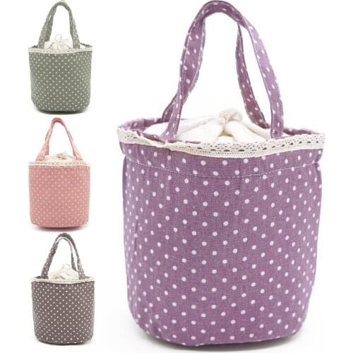 Baby Kids Picnic Box Bag Fashion Lunch Insulated Bag Kid Women Men Thermal Insulation Multi-colors Canvas Food Bag