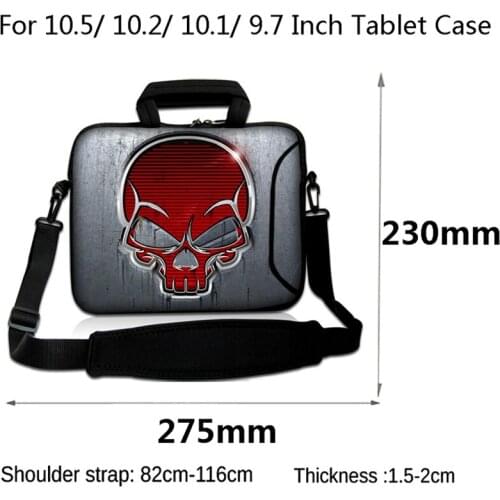 For Huawei MediaPad M2 10.1 A01W Lenovo Samsung Tab A 10.1" iPad Pro 10.5 Sleeve Case Messenger Tablet PC Bag 10" 10.2" 9.7 Inch