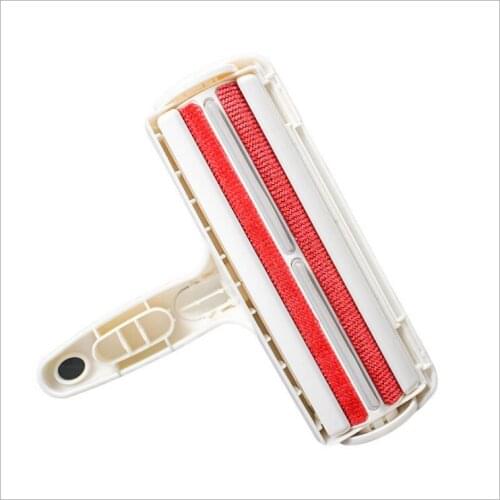 2-Way Pet Hair Remover Roller Removing Dog Cat Hair from Furniture self-cleaning Lint Pet Hair Remover One Hand Operate
