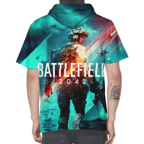 Japan Harajuku style Battlefield 2042 3D Hoodie T-shirts Men Harajuku Summer Oversized T Shirt Men Short Sleeve Tees