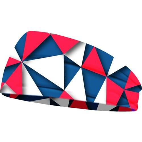 Hot Selling Womens Headdress Geometric Printing Sports Hair Band Fashion Yoga Headband Soft Headband